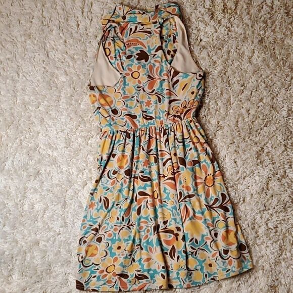Vintage JUDITH MARCH Mod Retro Cowl Drape Sleeveless Dress - Picture 4 of 4